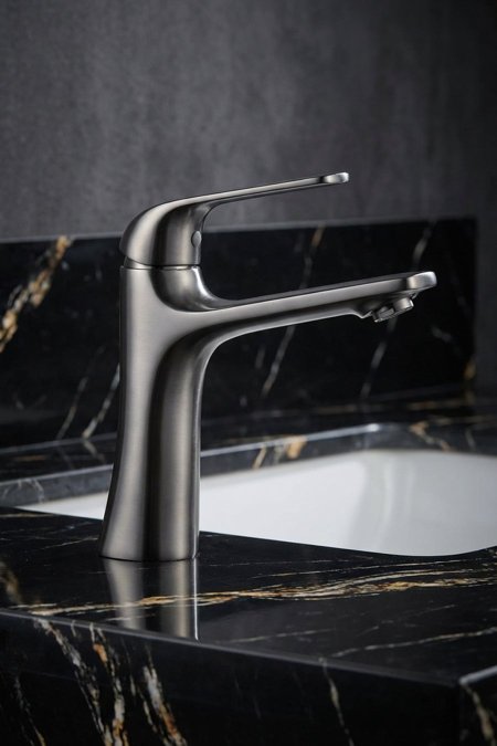 حنفية مغسلة مودرن – رمادي غرافيت